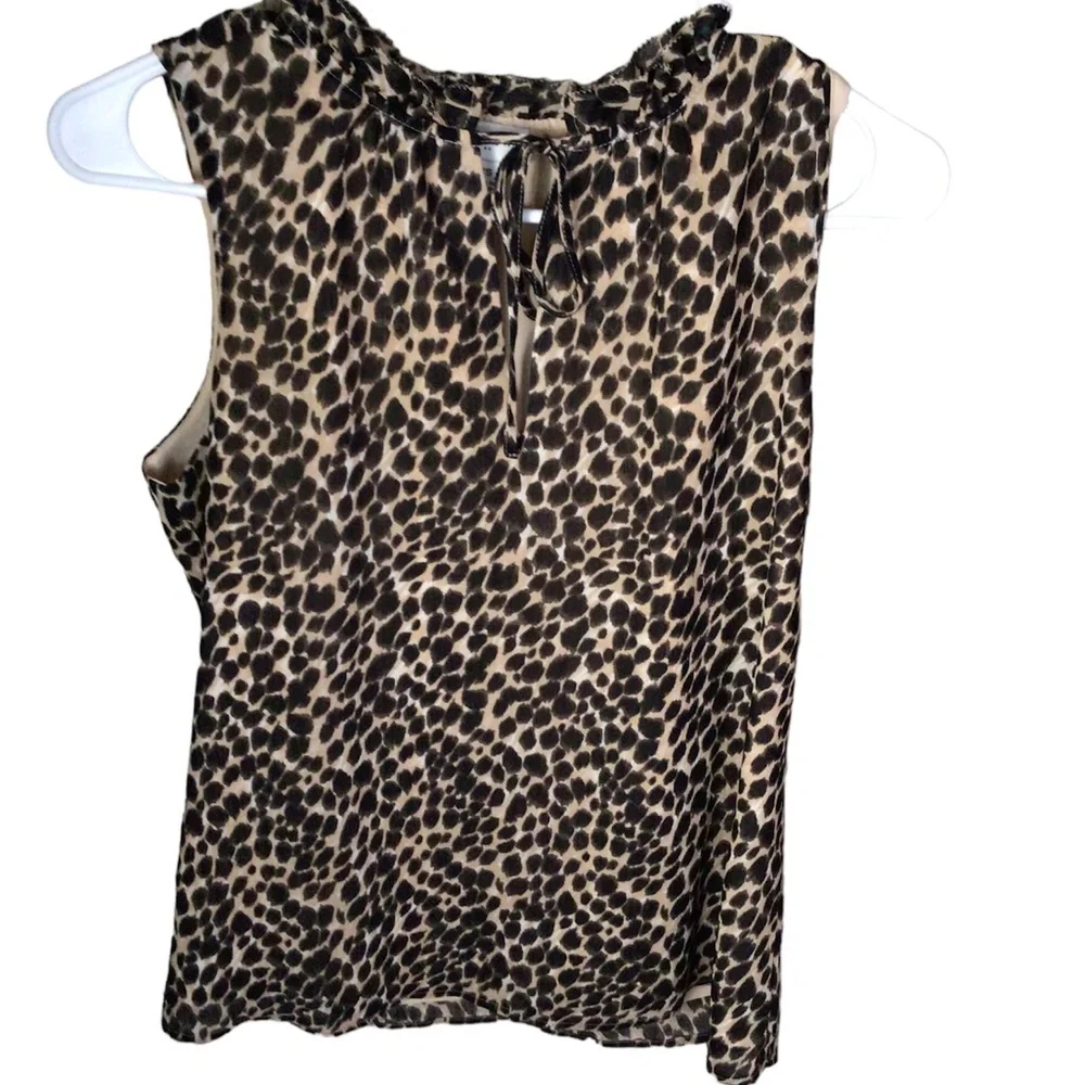 J.Crew leopard blouse size x small